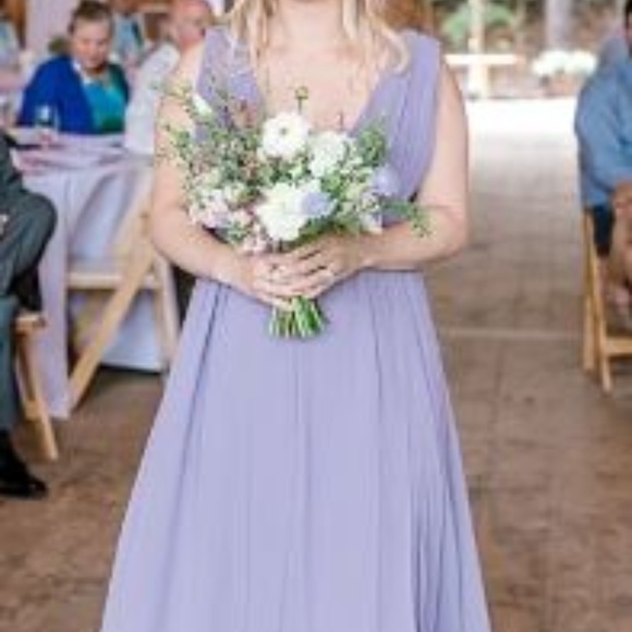 dusty purple color dress